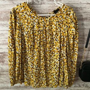Yellow Floral Top